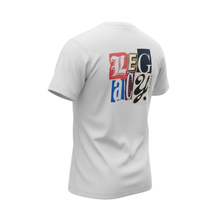 A11951 Lyle & Scott Paper Letters Graphic Print T-Shirt (White)