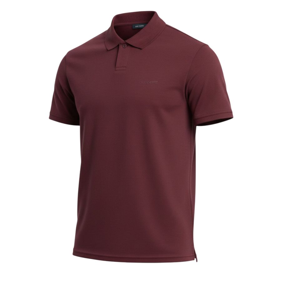 A11952 Lyle & Scott Interlock Polo Shirt (Port)