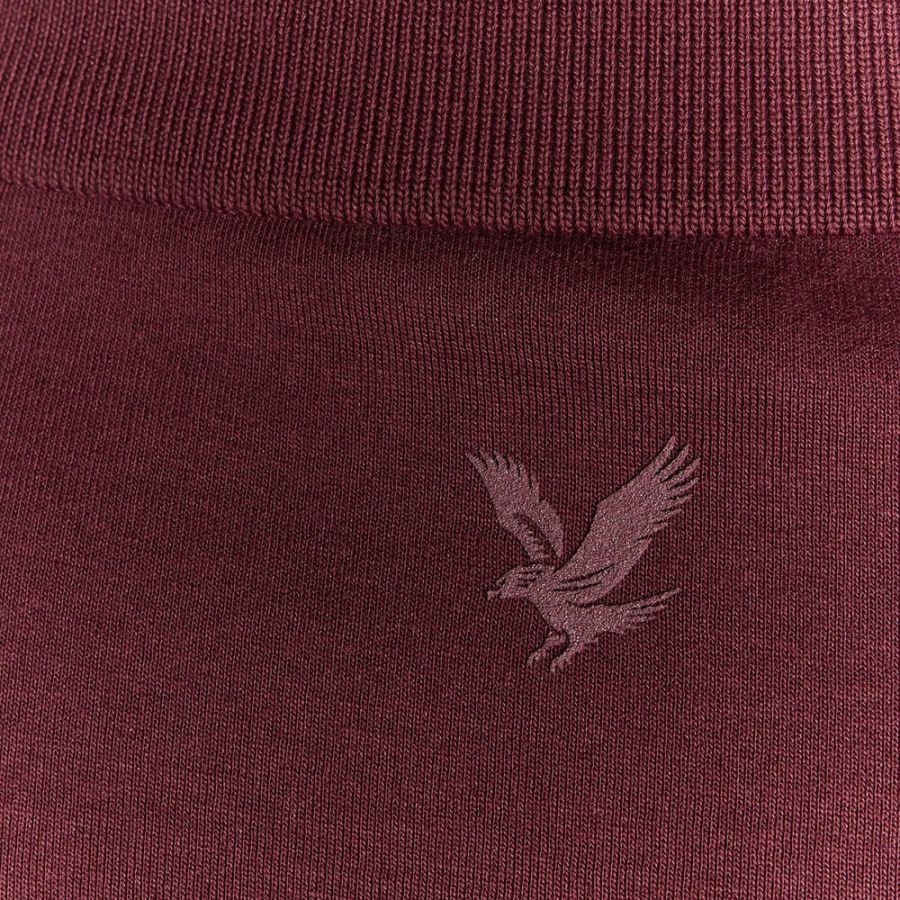 A11952 Lyle & Scott Interlock Polo Shirt (Port)