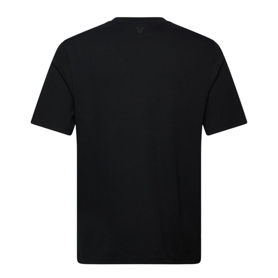 A11954 Lyle & Scott Text Logo Interlock T-Shirt (Black)