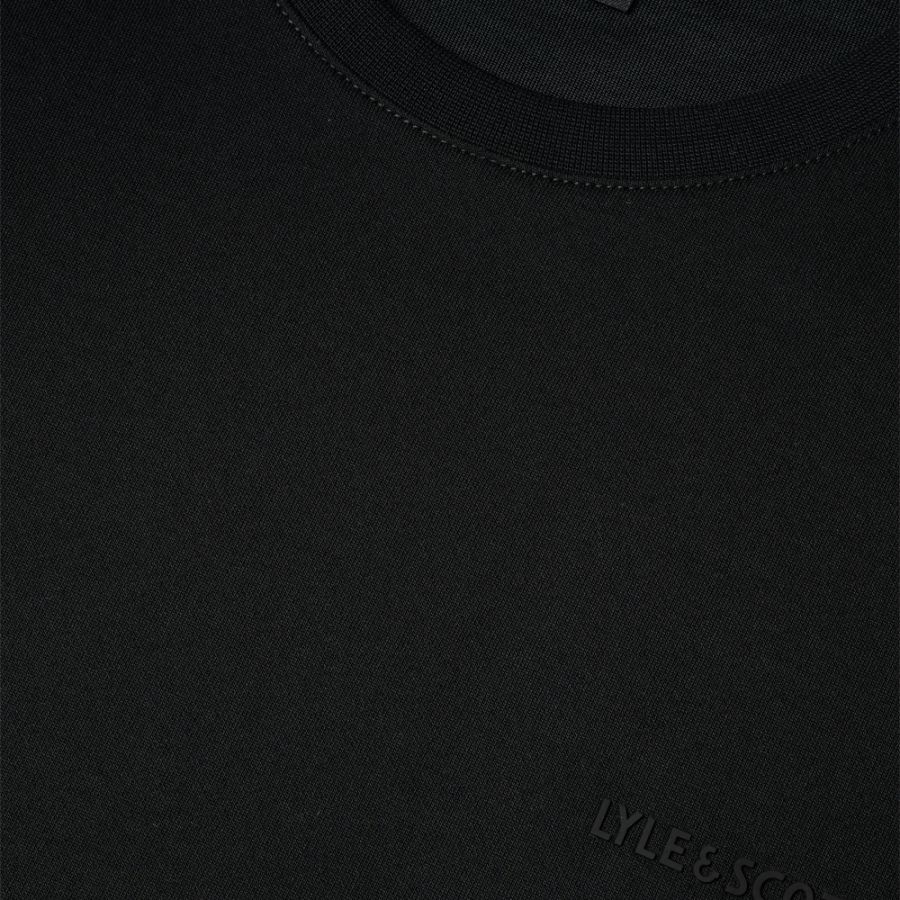 A11954 Lyle & Scott Text Logo Interlock T-Shirt (Black)