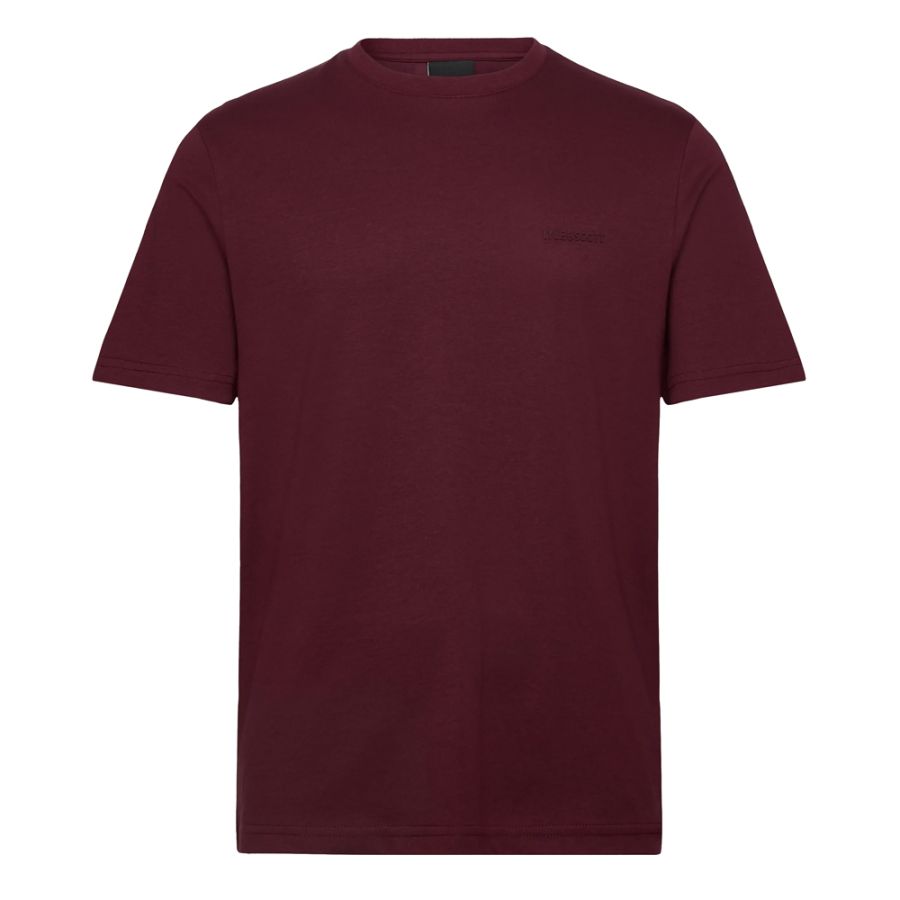 A11954 Lyle & Scott Text Logo Interlock T-Shirt (Port)