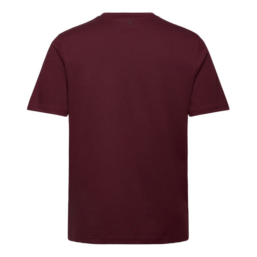 A11954 Lyle & Scott Text Logo Interlock T-Shirt (Port)