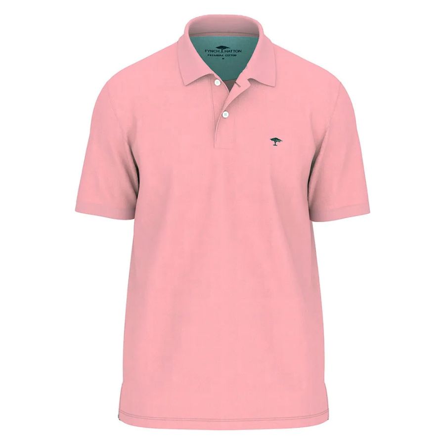 A11955 Fynch Hatton Premium Cotton Polo (Magnolia)