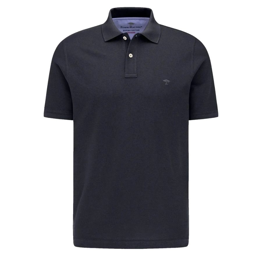 A11955 Fynch Hatton Premium Cotton Polo (Navy)