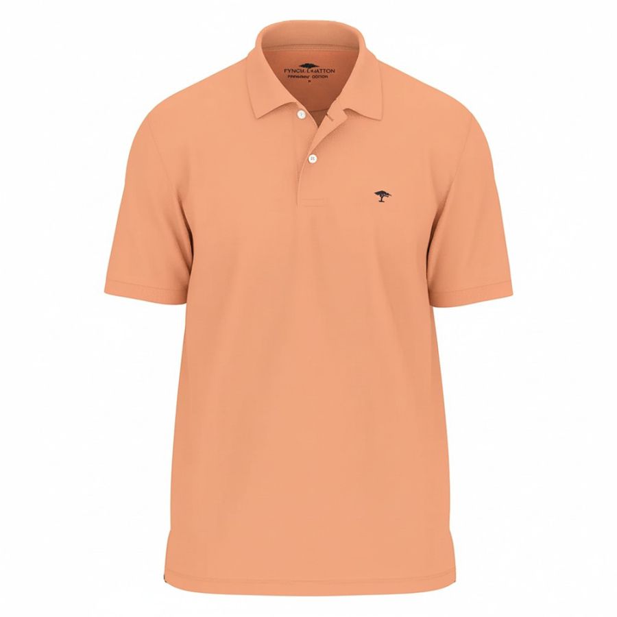 A11955 Fynch Hatton Premium Cotton Polo (Tangerine)