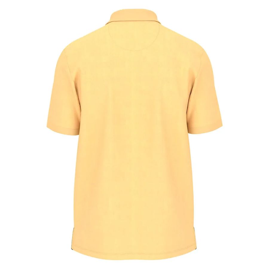 A11955 Fynch Hatton Premium Cotton Polo (Pale Yellow)