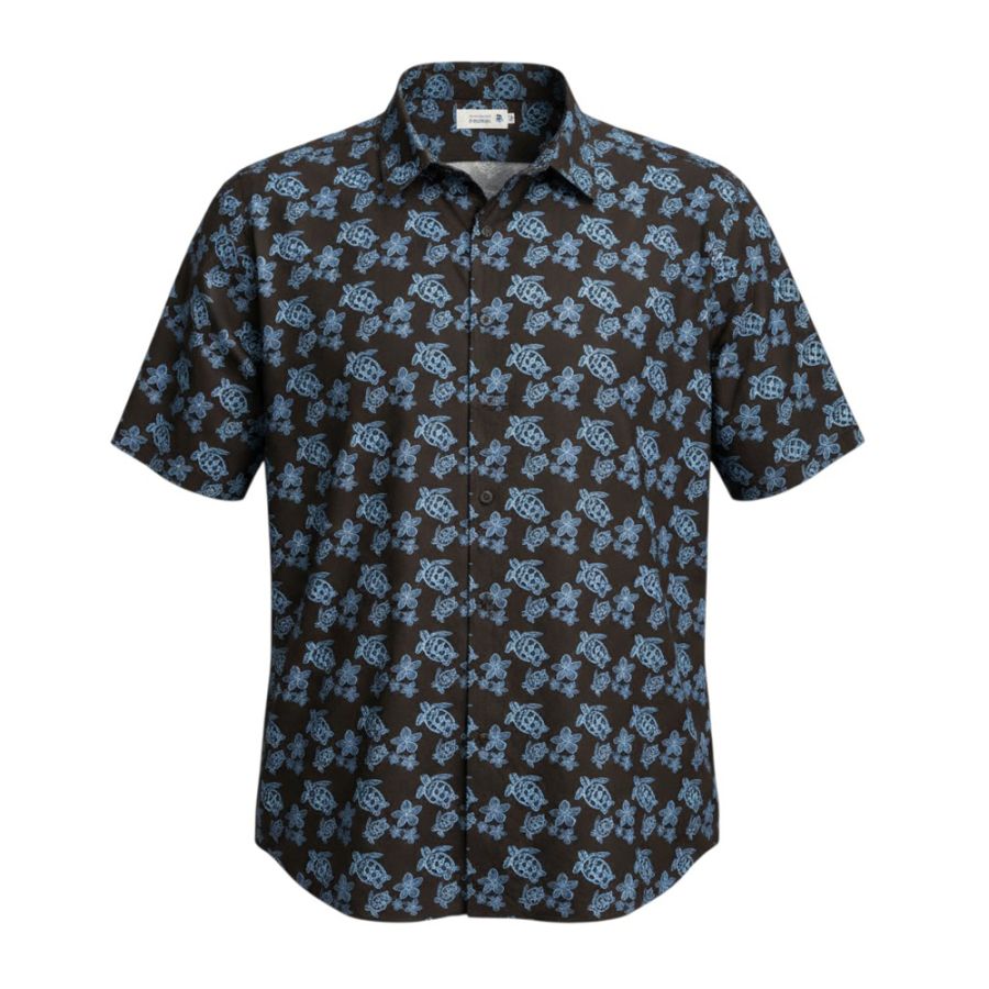 A11967 Double Two Turtle Print Shirt