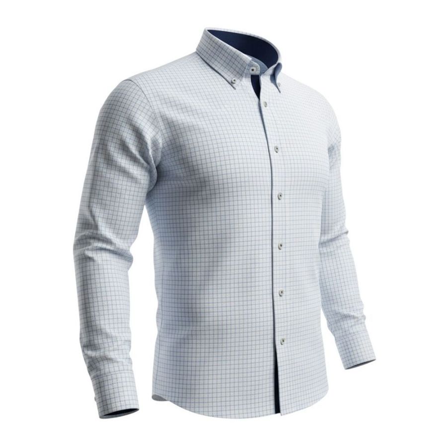 A11978 Eterna Comfort Fit Fit Check Shirt