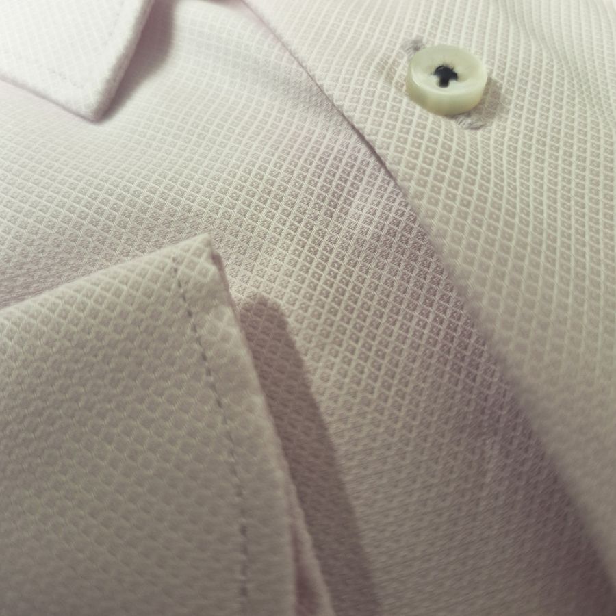 A11984 Eterna Comfort Fit Textured Shirt (Pink)