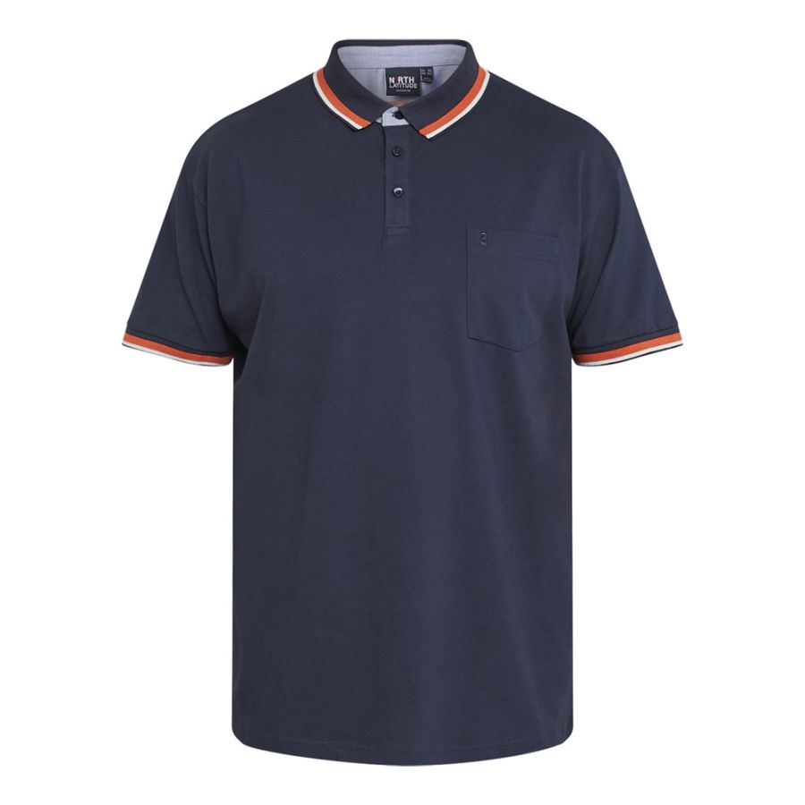 A11980XT Tall Fit North Latitude Superflex Pique Polo (Navy)