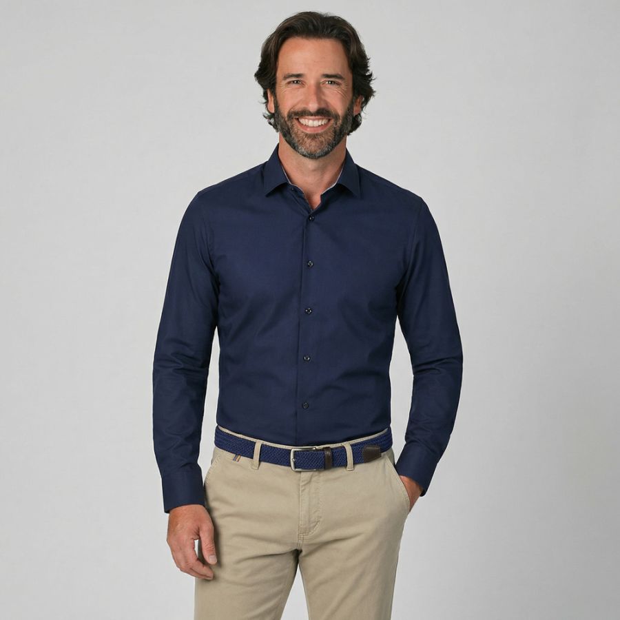 A11982 Eterna Comfort Fit Plain Shirt