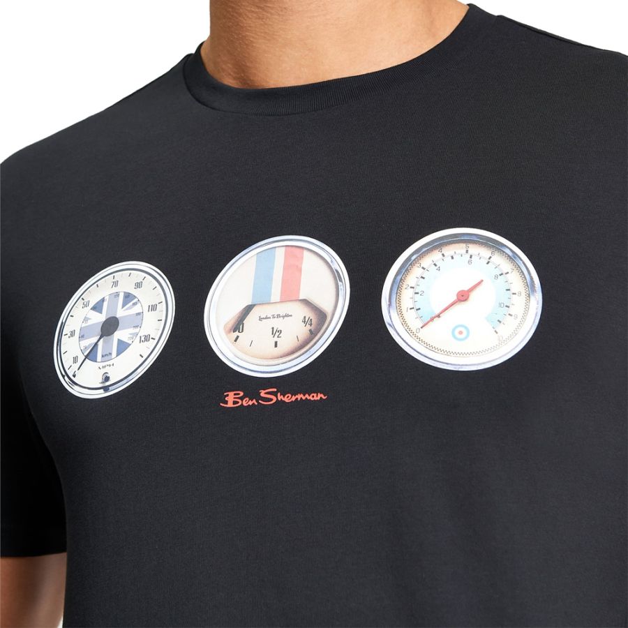 A11993 Ben Sherman Speed Printed T-Shirt