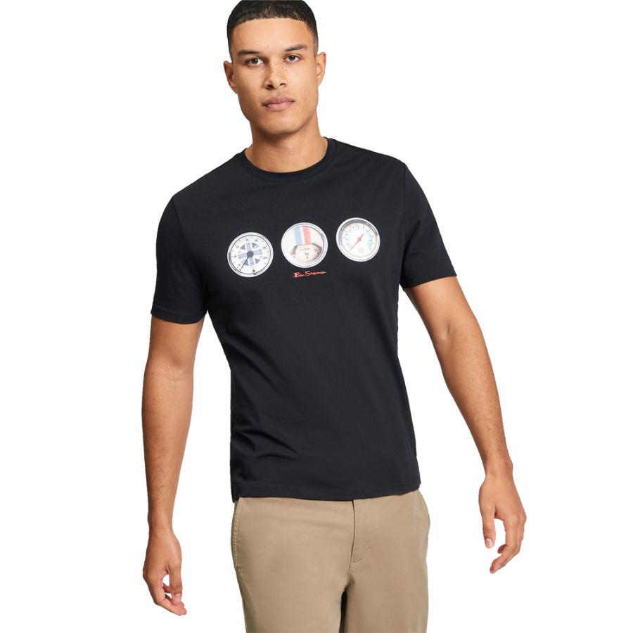 A11993 Ben Sherman Speed Printed T-Shirt