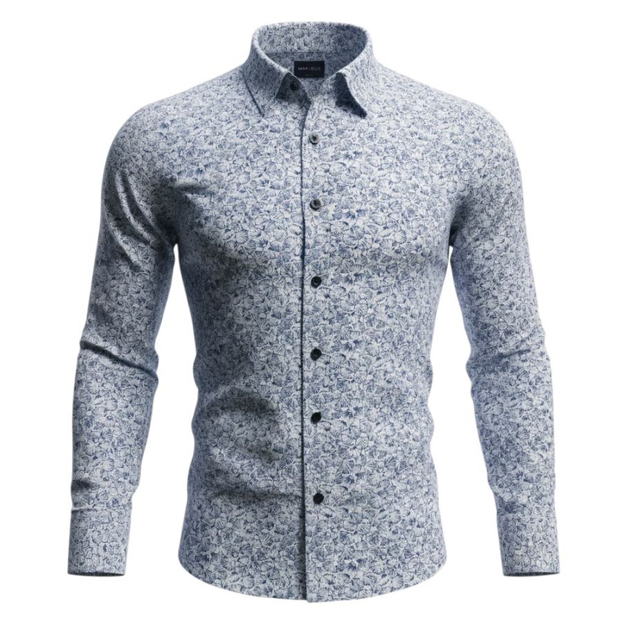 A11994 Marvelis Casual Fancy Print Shirt