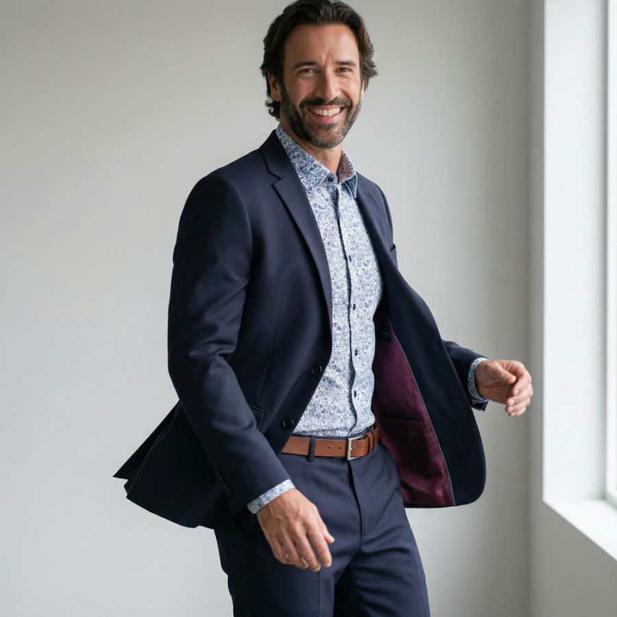 A11994 Marvelis Casual Fancy Print Shirt