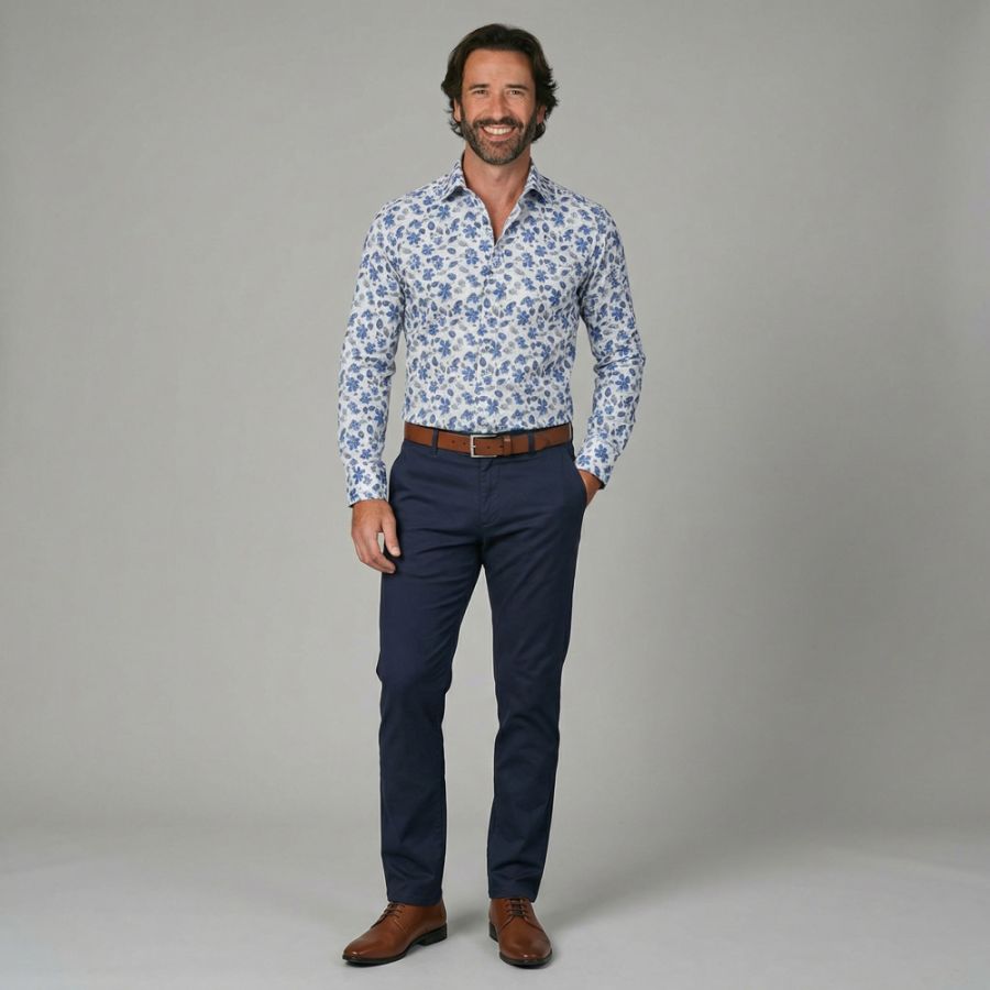 A11995 Marvelis Casual Fancy Print Shirt