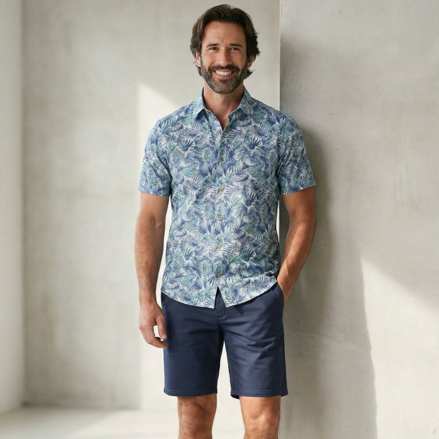 A11997 Marvelis Casual Fancy Print Shirt