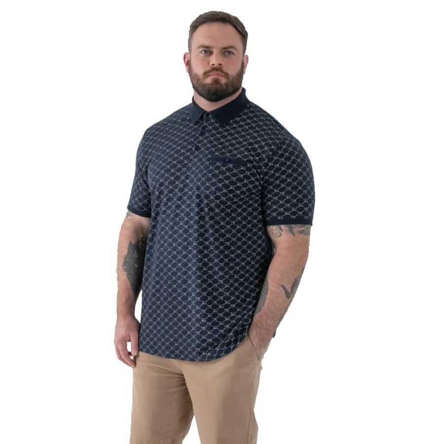 A12004 D555 Printed Polo