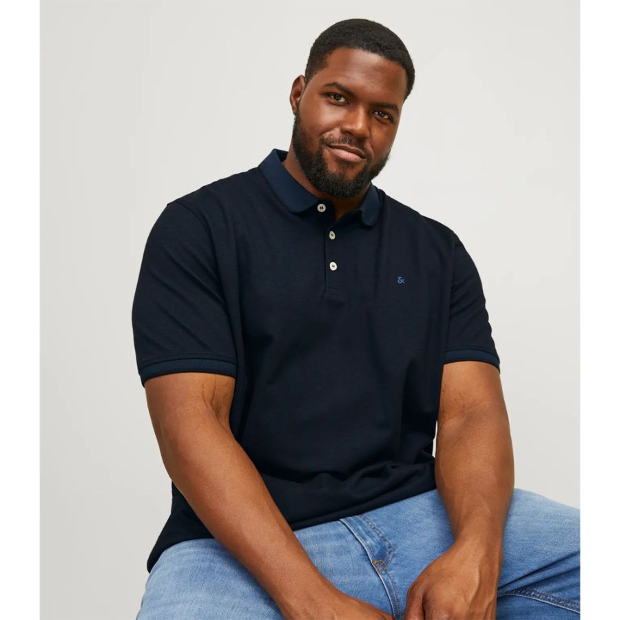 A12021 Jack & Jones Polo Shirt (Dark Navy)