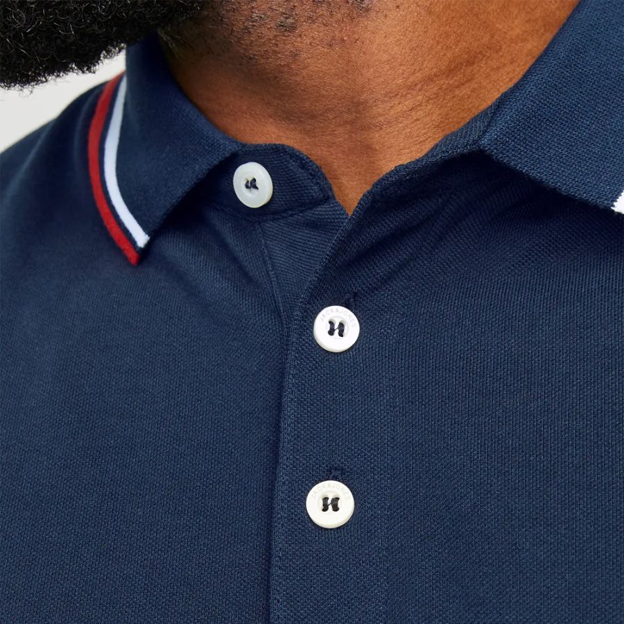 A12021 Jack & Jones Polo Shirt (Navy Blazer)