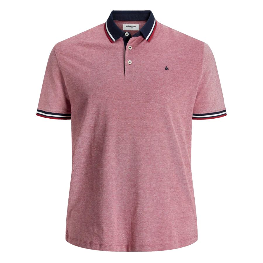 A12021 Jack & Jones Polo Shirt (Rio Red)