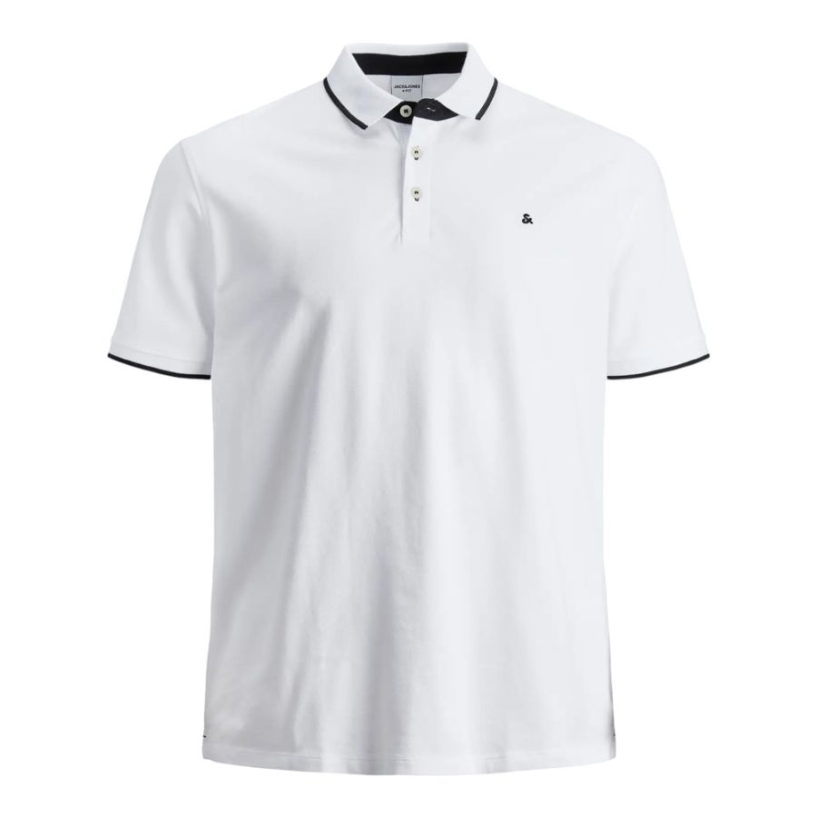 A12021 Jack & Jones Polo Shirt (White)