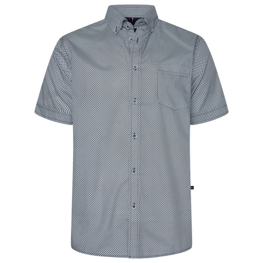 A12025 Kam Short Sleeve Geo Printed Shirt