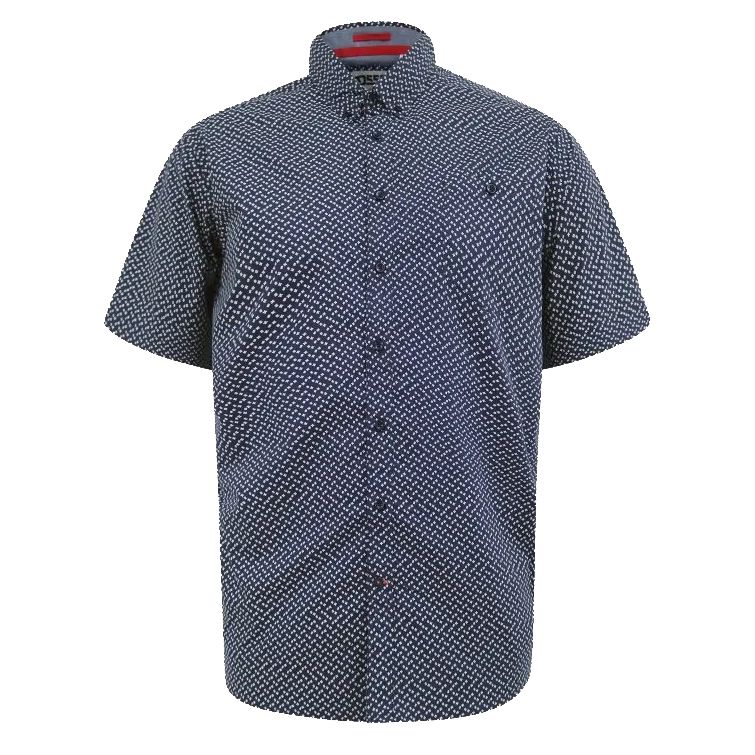 A12027 D555 Short Sleeve Printed Shirt