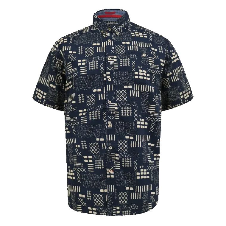 A12028 D555 Short Sleeve Printed Shirt