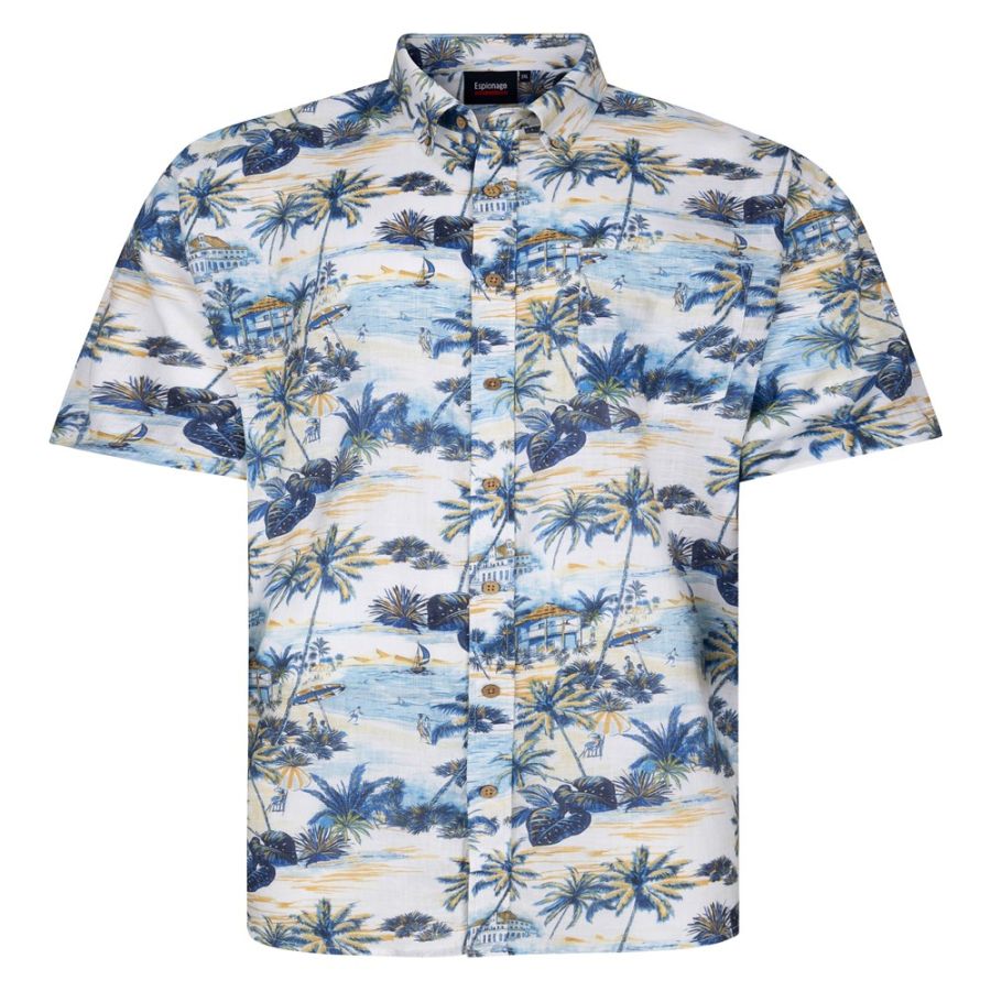 A12033 Espionage Palm Print Shirt
