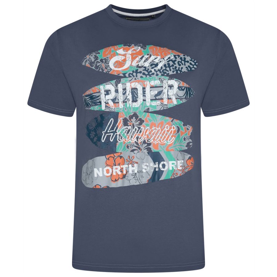 A12043 Kam Surf Rider Printed T-Shirt