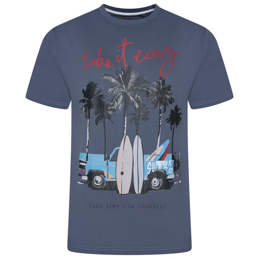 A12044 Kam Surf Truck Printed T-Shirt