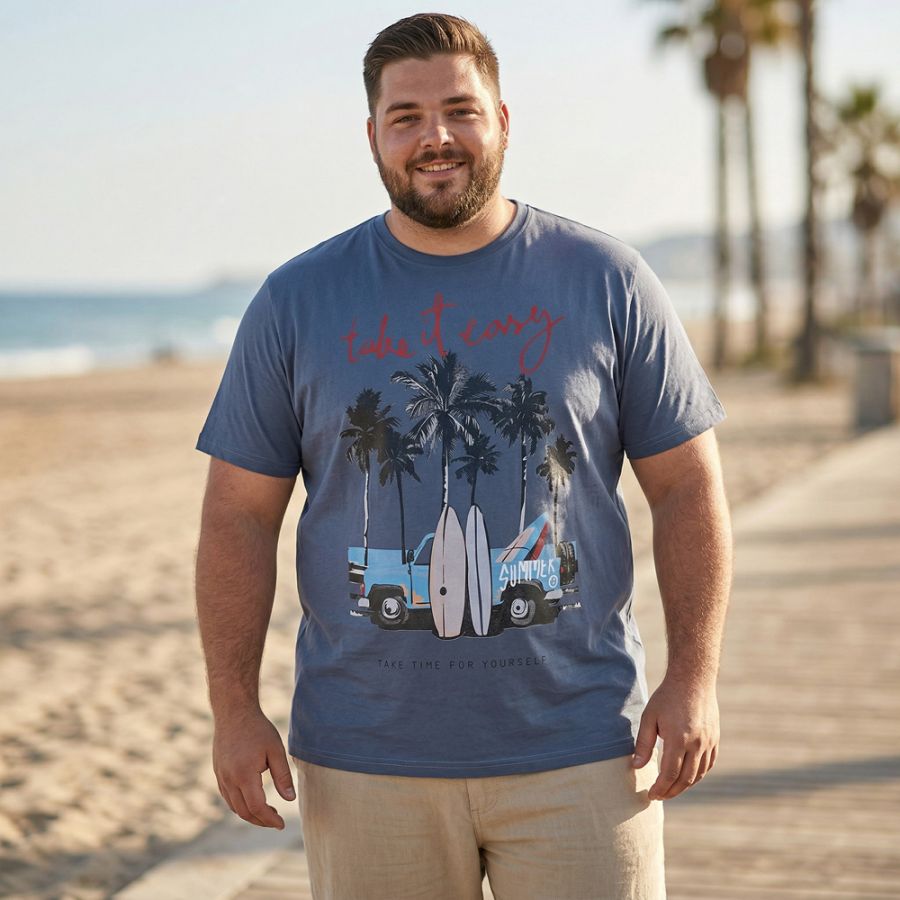 A12044 Kam Surf Truck Printed T-Shirt