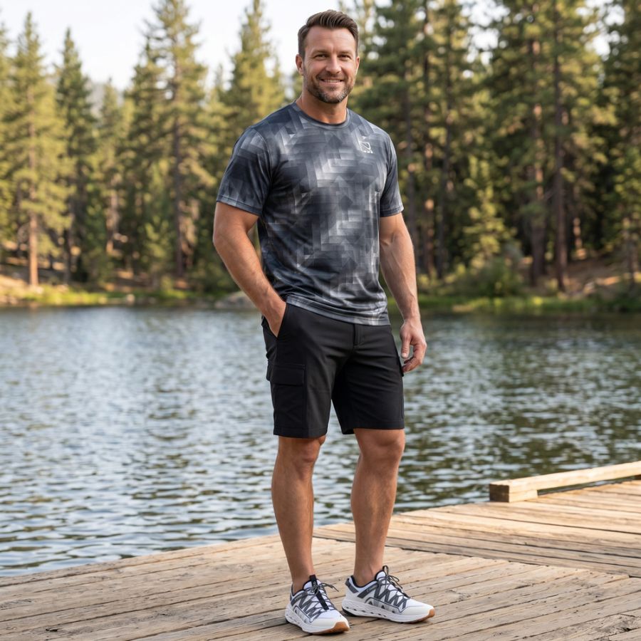 A12053 D555 Dry Wear Crew Neck T-Shirt