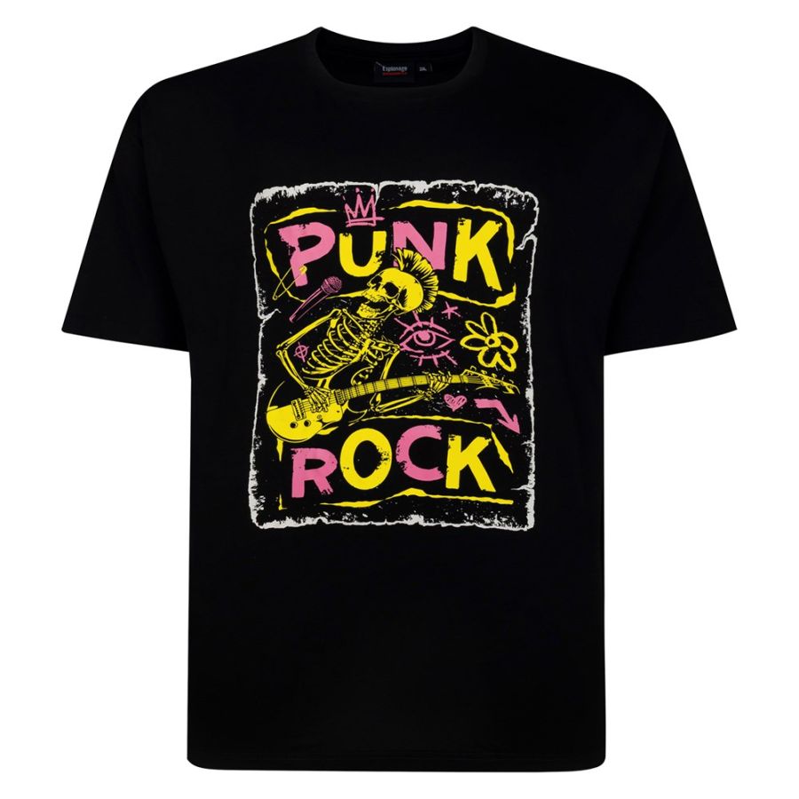 A12062 Espionage Punk Rock Printed T Shirt