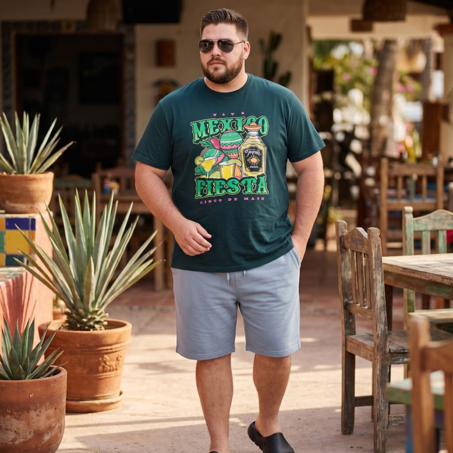 A12063 Espionage Mexico Fiesta Printed T Shirt