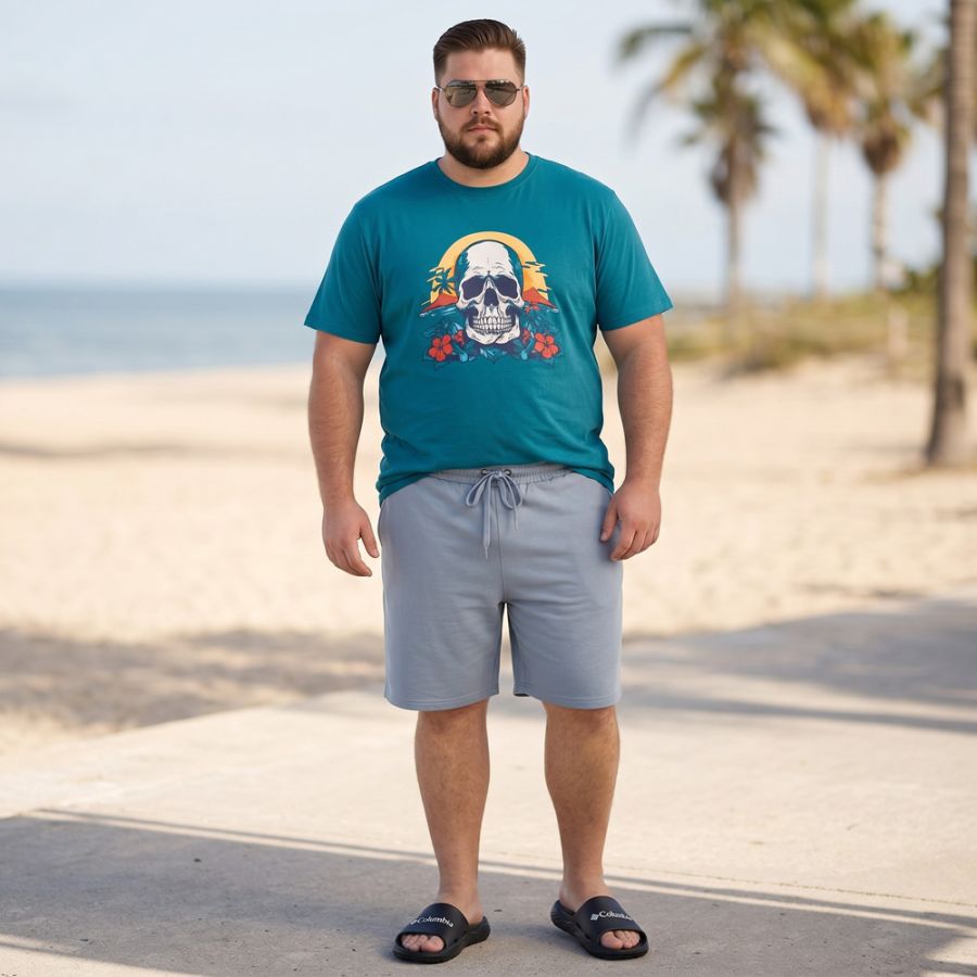 A12064 Espionage Skull Island Printed T Shirt