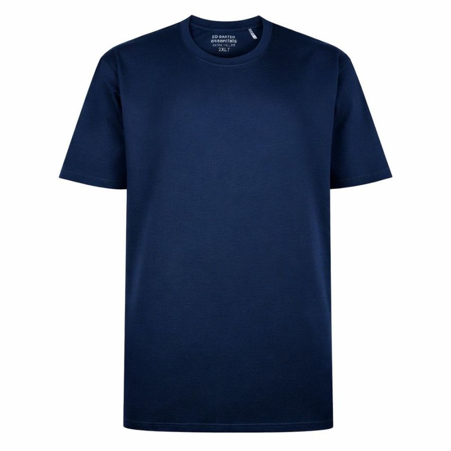 A12069XT Tall Fit Ed Baxter Plain Crew Neck T-Shirt (Navy)