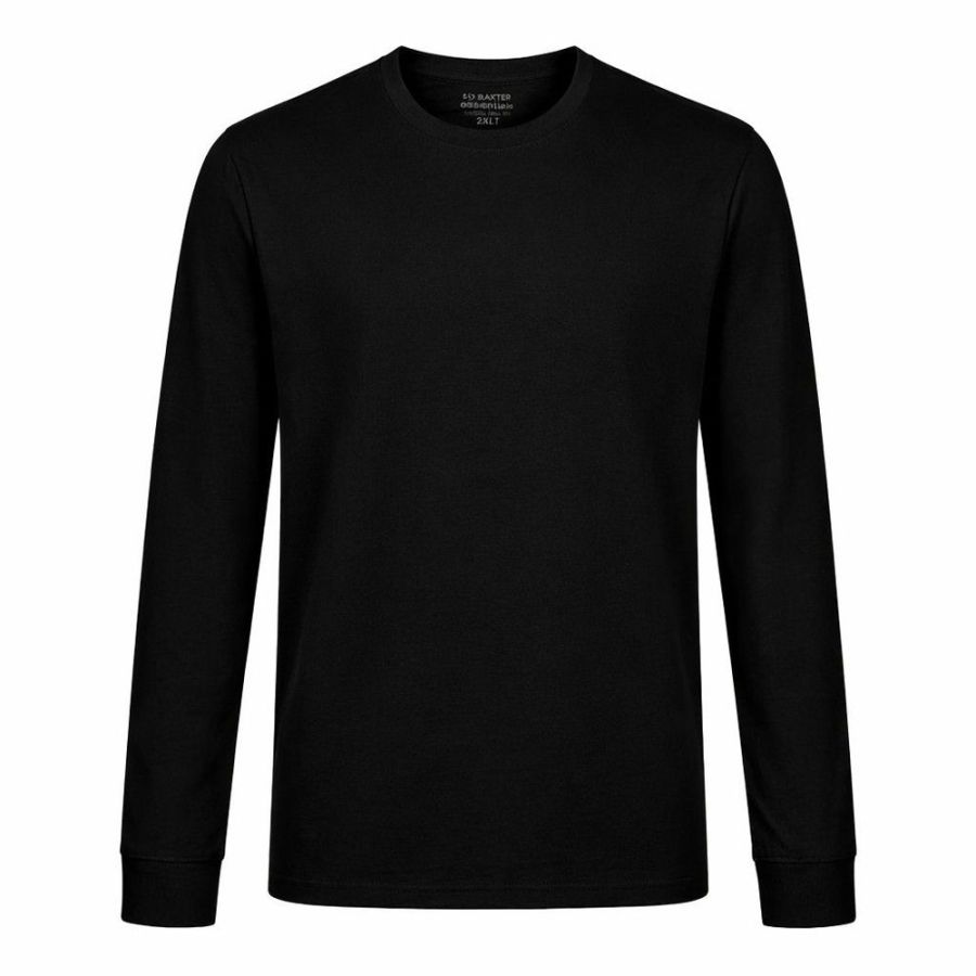 A12070XT Tall Fit Ed Baxter Long Sleeve T-Shirt (Black)