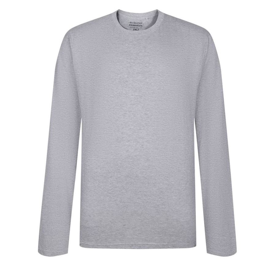 A12070XT Tall Fit Ed Baxter Long Sleeve T-Shirt (Grey)