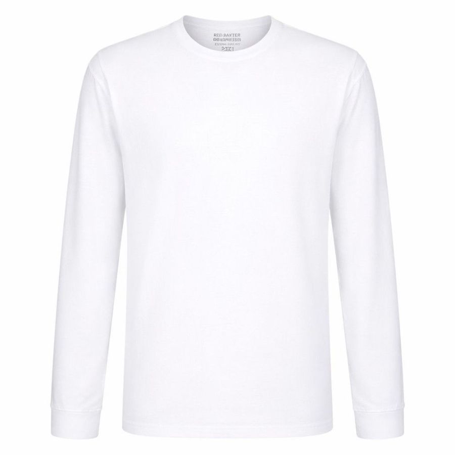 A12070XT Tall Fit Ed Baxter Long Sleeve T-Shirt (White)