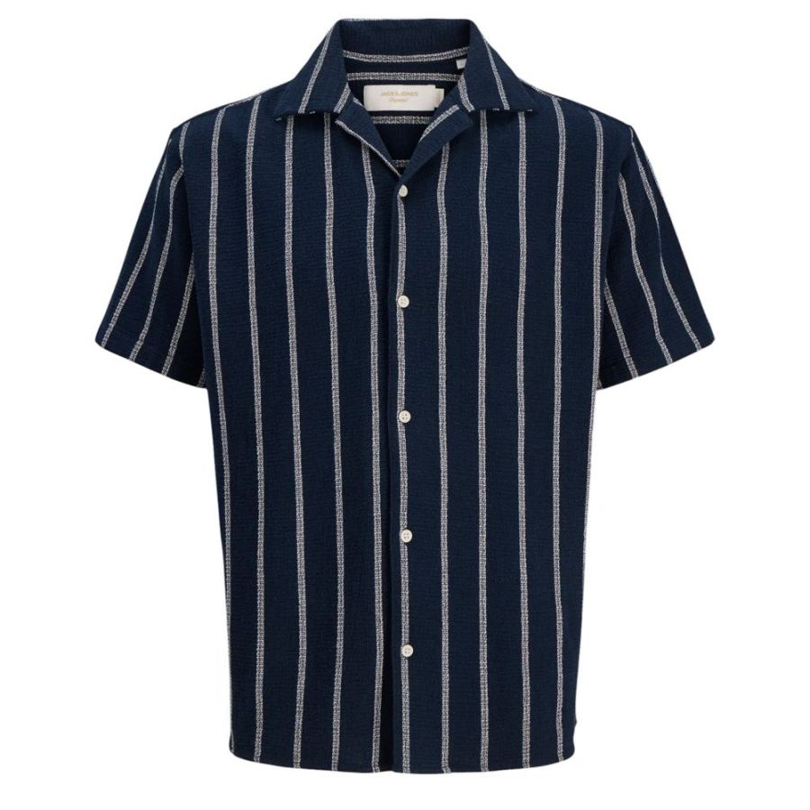 A12084 Jack & Jones Stripe Resort Shirt