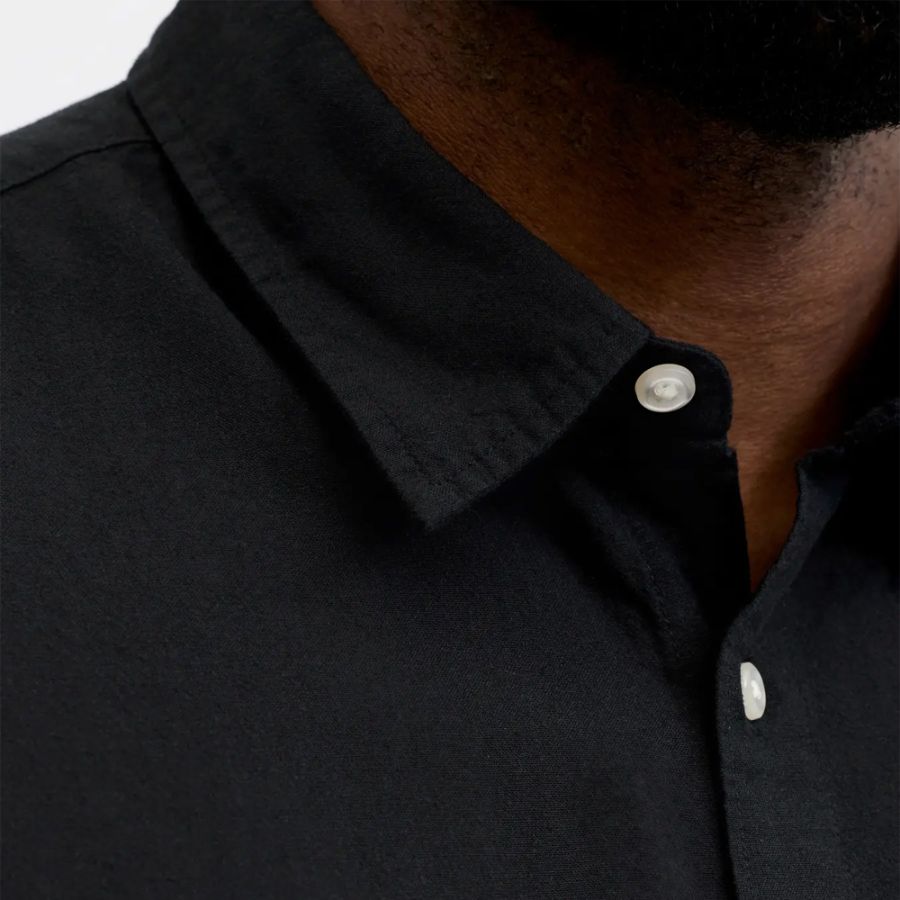 A12085 Jack & Jones Linen Blend Shirt (Black)