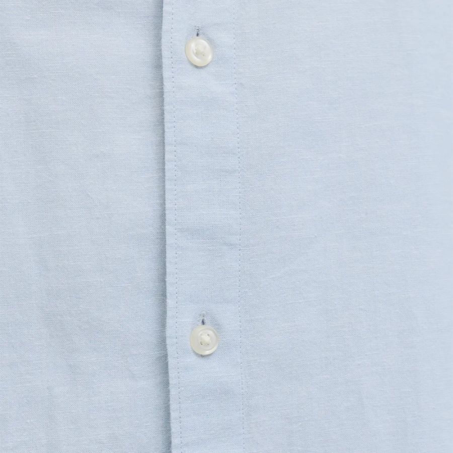 A12085 Jack & Jones Linen Blend Shirt (Lt Blue)
