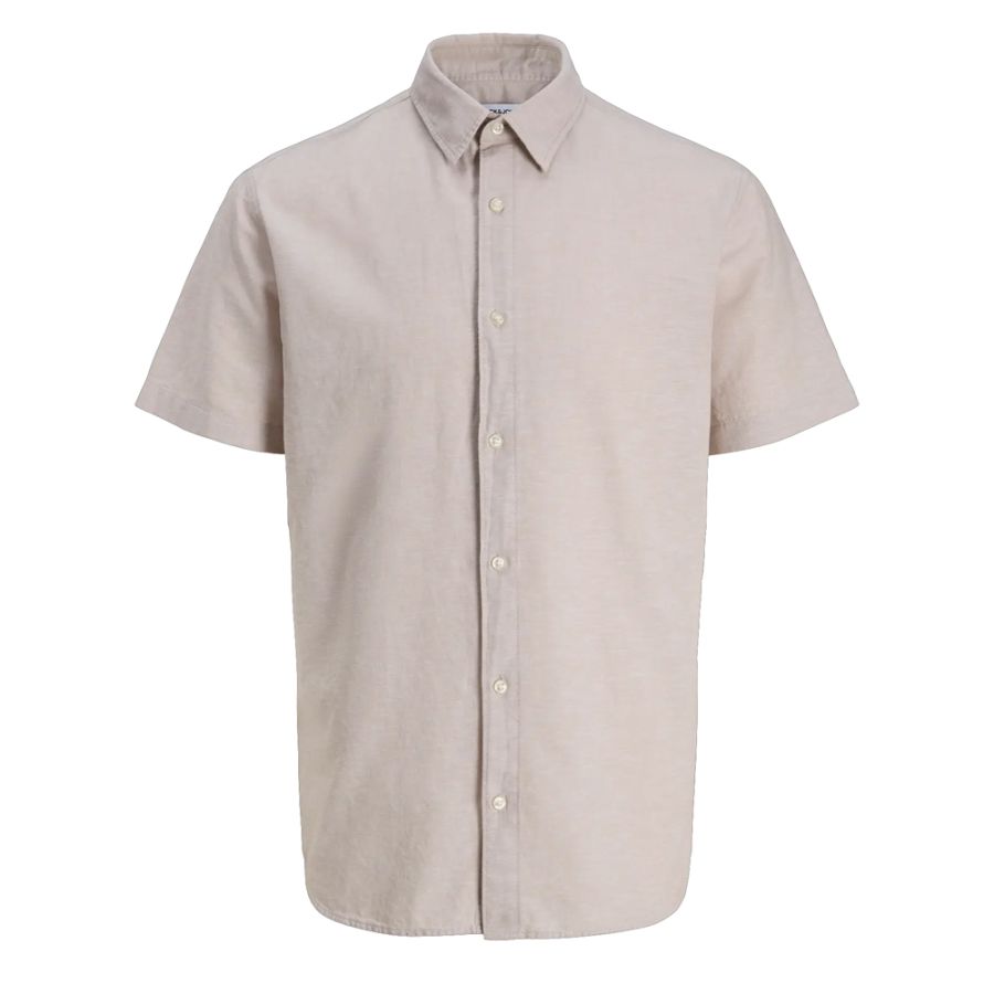 A12085 Jack & Jones Linen Blend Shirt (Sand)