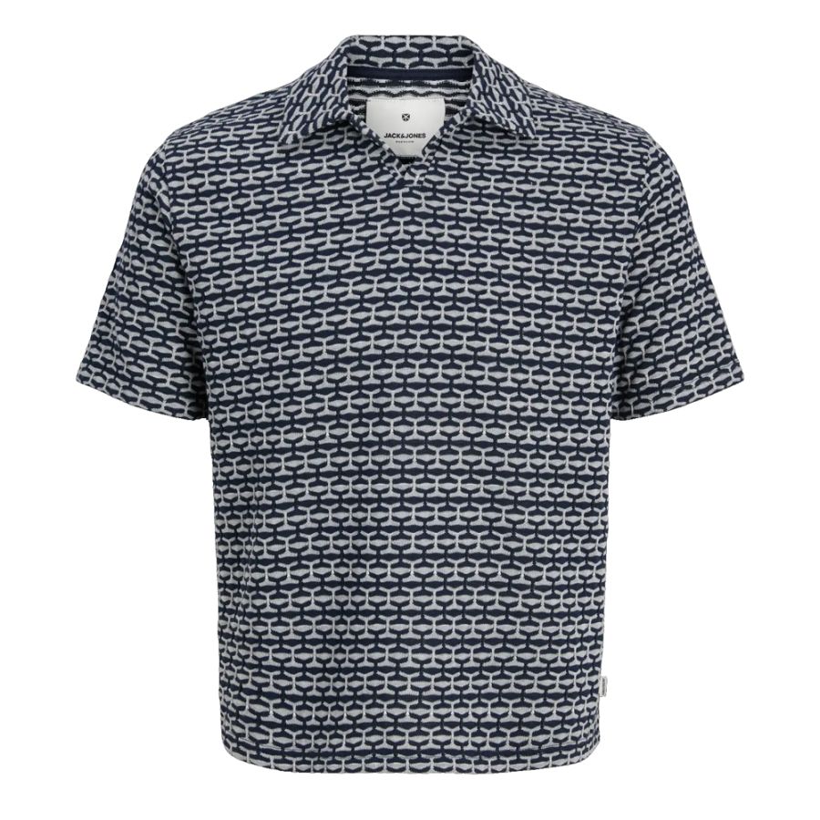 A12088 Jack & Jones Pattern Polo Shirt