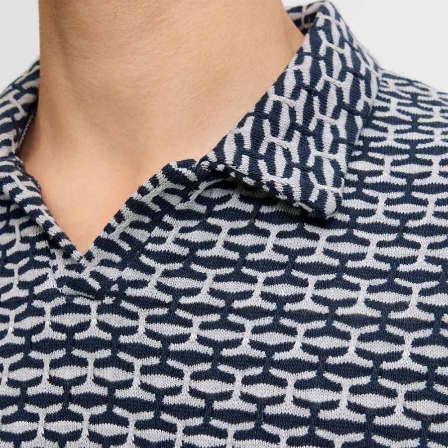 A12088 Jack & Jones Pattern Polo Shirt