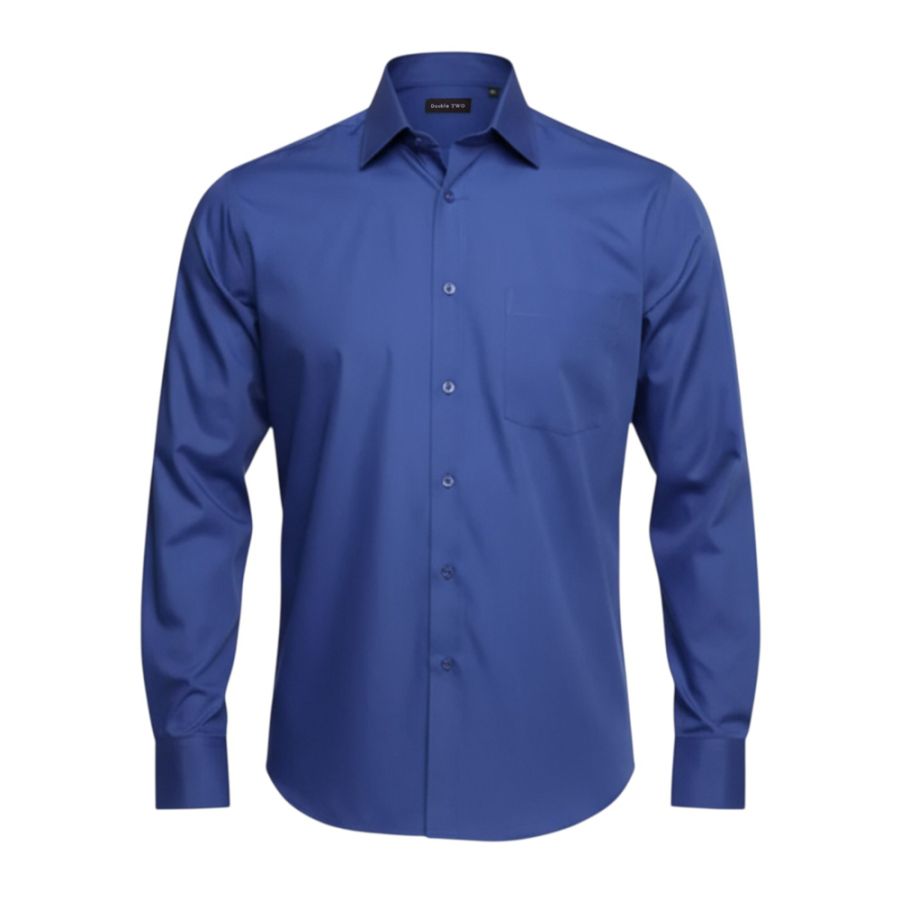 A6050 Plain L/S Double Two Shirt (Royal)