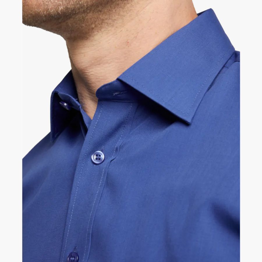 A6050 Plain L/S Double Two Shirt (Royal)